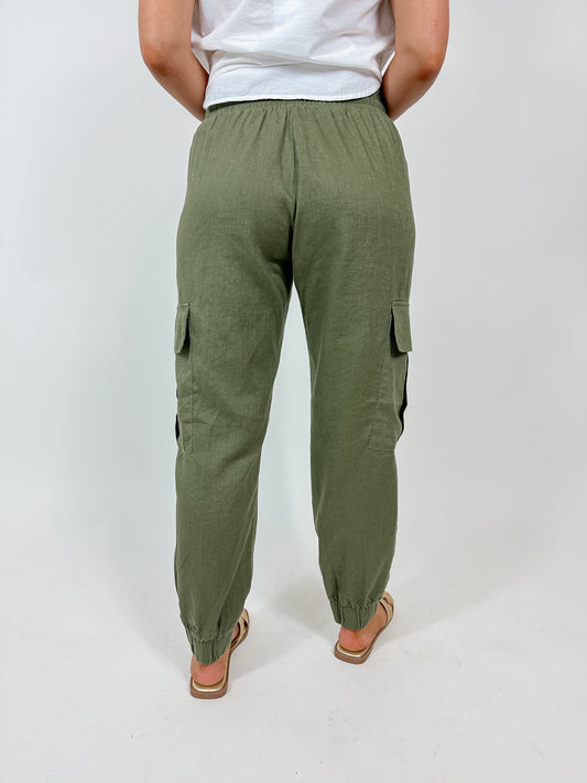 Lisette Linen Cargo Pants