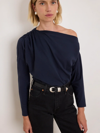 Pietra Off Shoulder Top - Night Sky