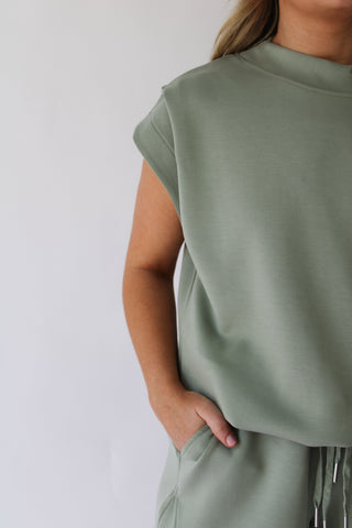 Sage Lounge Muscle Tee