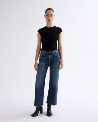 Harper Crop Jean in River