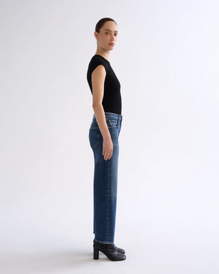 Harper Crop Jean in River