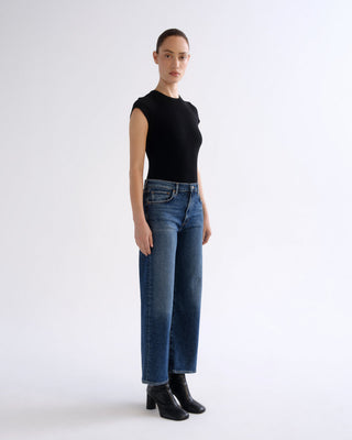 Harper Crop Jean in River