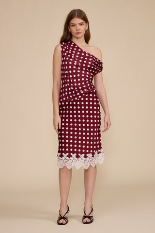 Sadie Bias Lace Trim Skirt