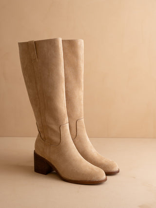 The Harriet Riding Boot-Almond