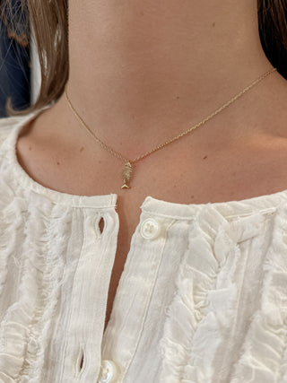 Dainty Fish Necklace
