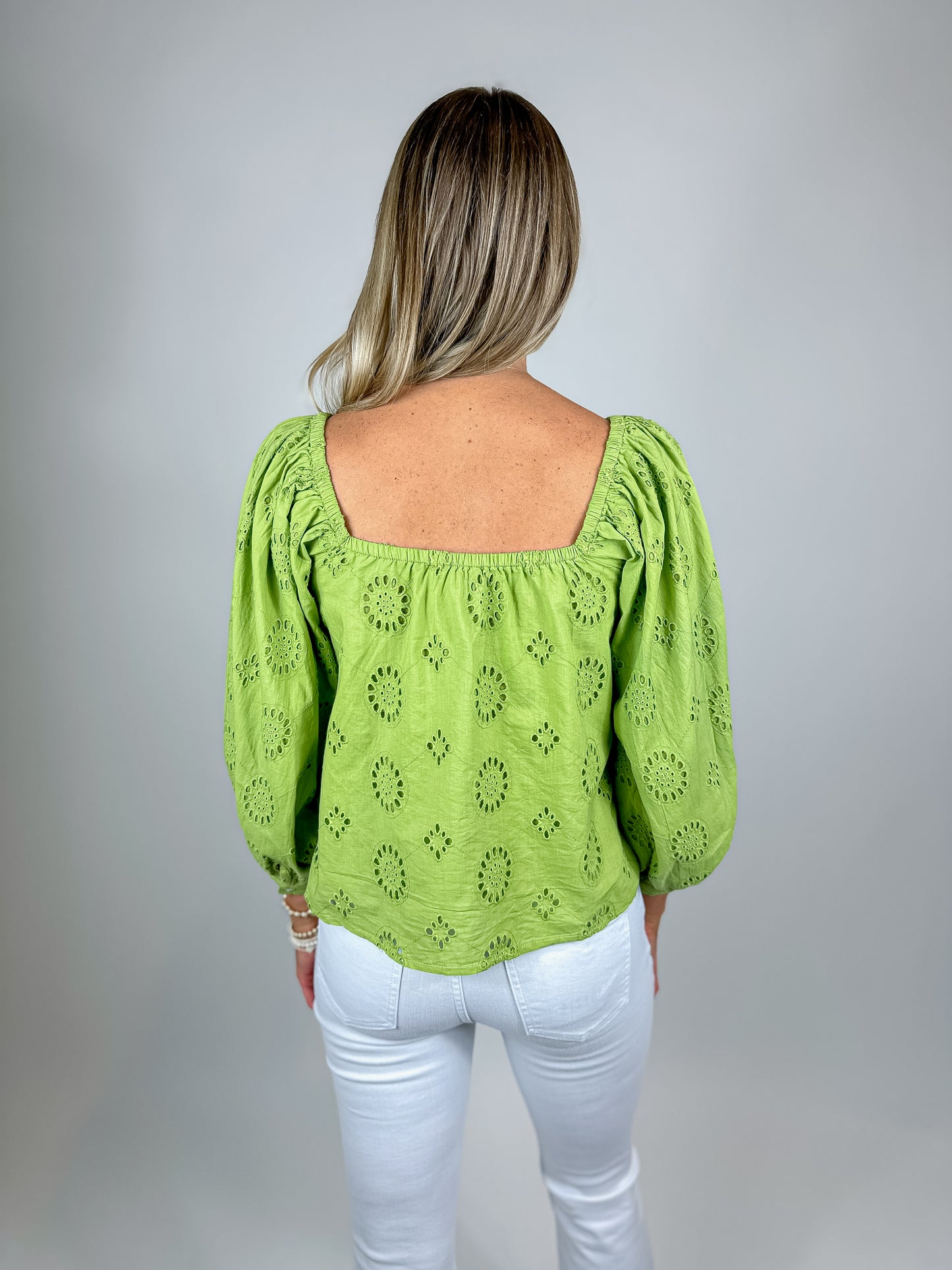 Lyla Blouse - Bright Chartreuse