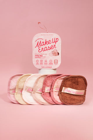 Sweet Cheeks Makeup Eraser 7-Day Set| Blush/Pink Neutrals