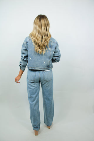 Sofia Embroidered Denim Jacket