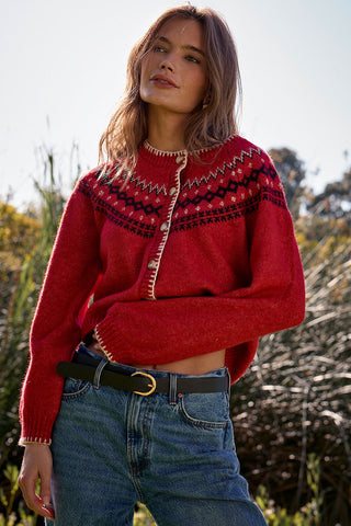 Joss Crimson Sweater