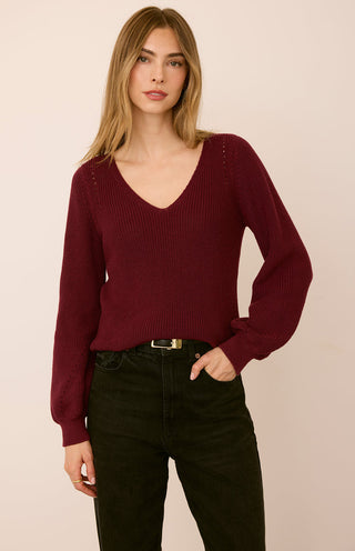 Hailey Pullover Sweater - Port