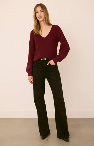 Hailey Pullover Sweater - Port