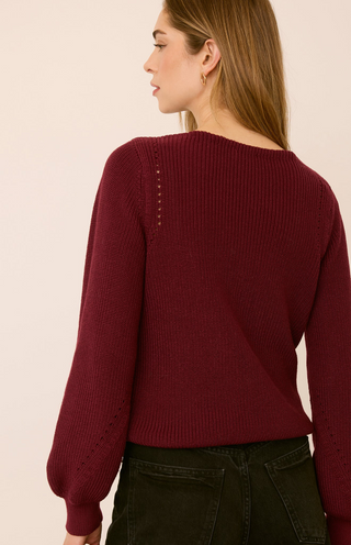 Hailey Pullover Sweater - Port