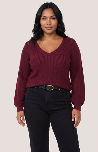 Hailey Pullover Sweater - Port