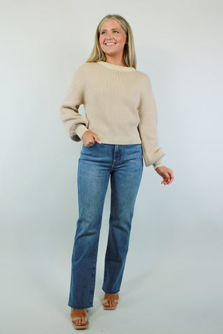 Sydney Sweater | Ivory & Oatmeal