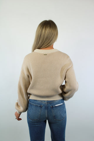 Sydney Sweater | Ivory & Oatmeal