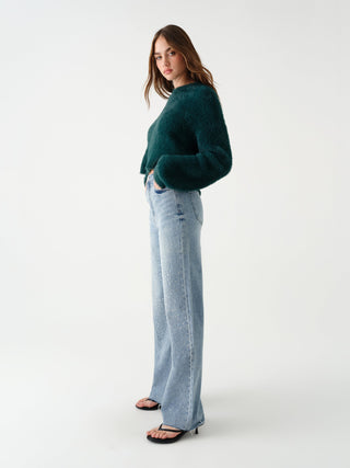 Far Out High Rise Wide Leg in Stardust