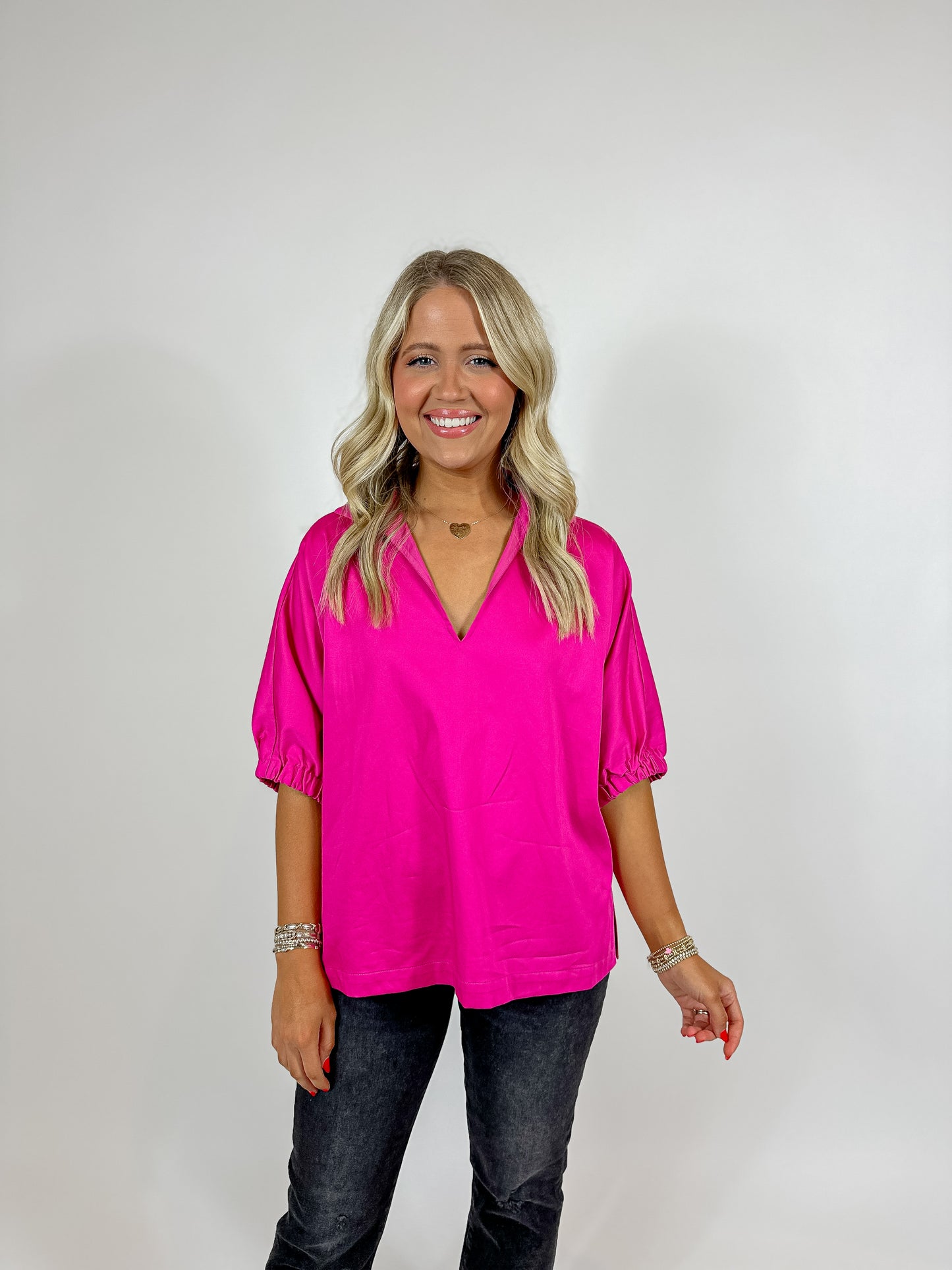 Poppy Top - Fuchsia