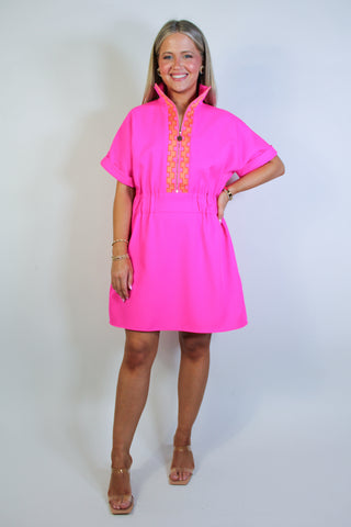 Pullover Dress - Pink Glo