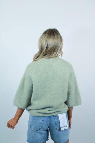 Micah Sweater Tee - Pistachio