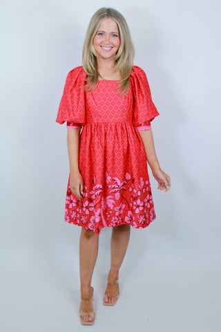 Dina Dress - Flame Scarlet