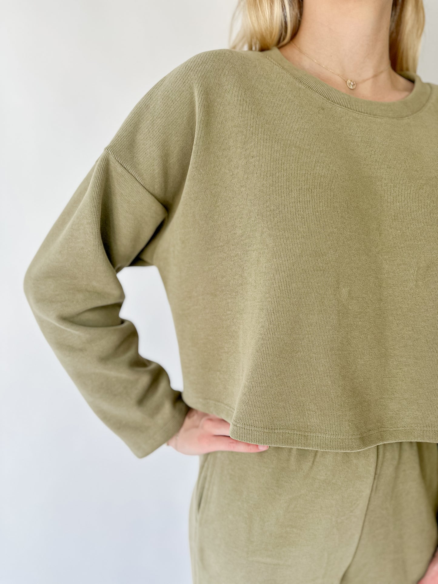 Sage Crewneck Knit Top