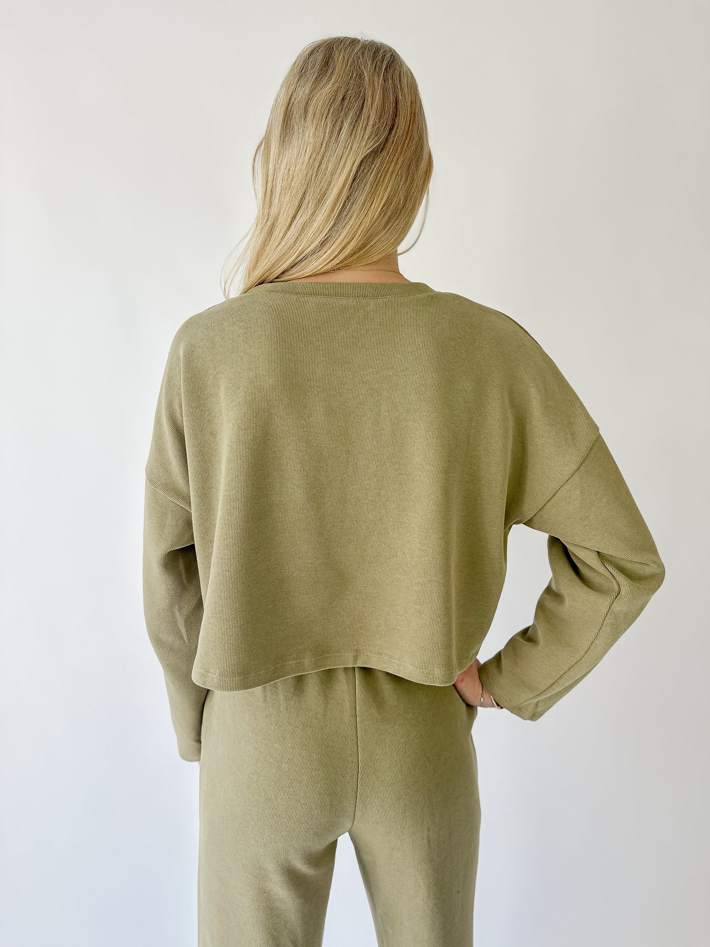 Sage Crewneck Knit Top