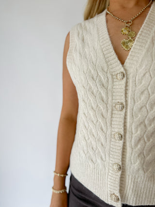 Estella Cable Knit Vest