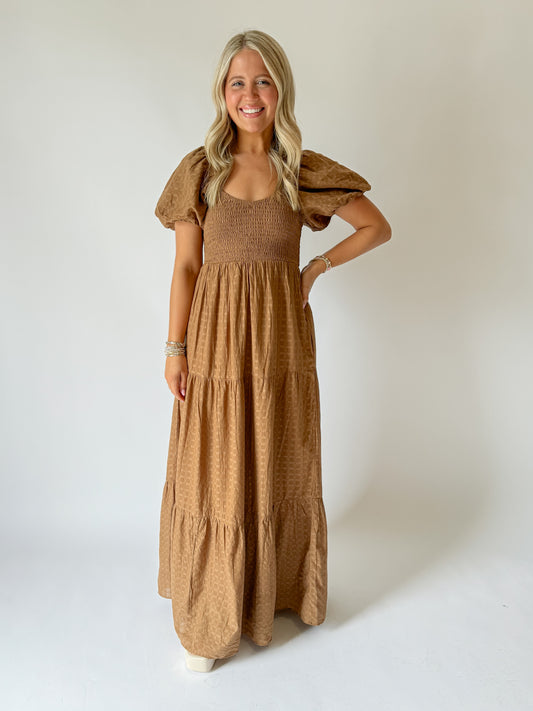 Joanna Midi Dress - Brown