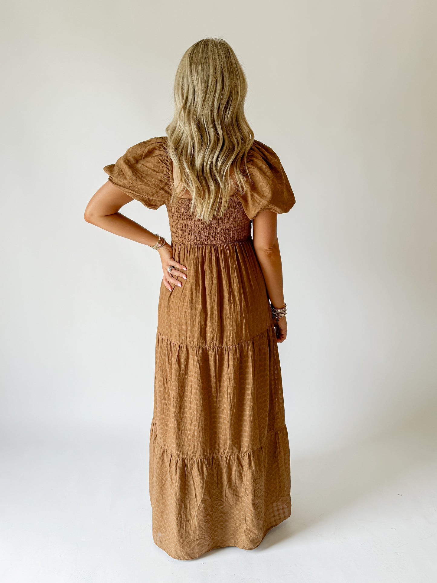 Joanna Midi Dress - Brown