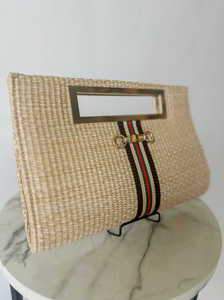 Chloe Straw Clutch Bag