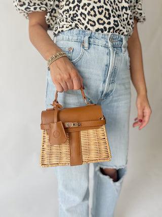 Celine Wicker Handbag