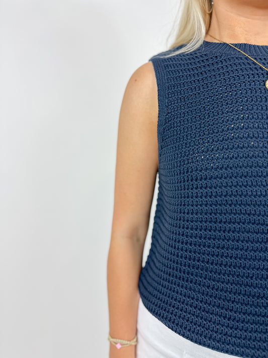 Manda Open Knit Vest