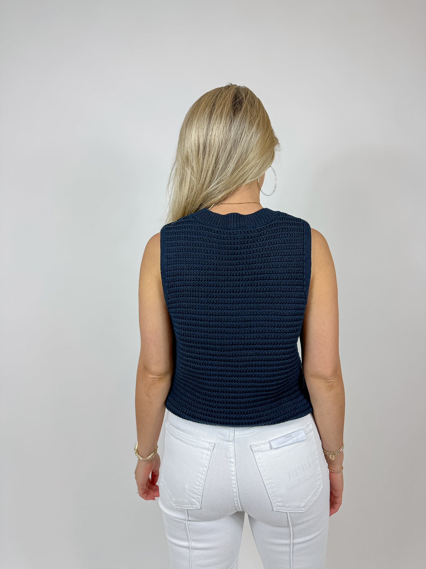 Manda Open Knit Vest