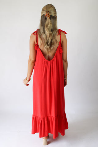 Ruby Tassel Maxi Dress