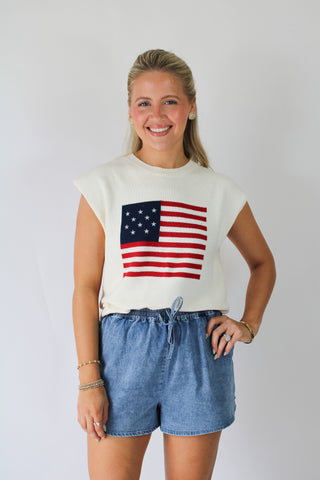 American Dream Flag Sweater