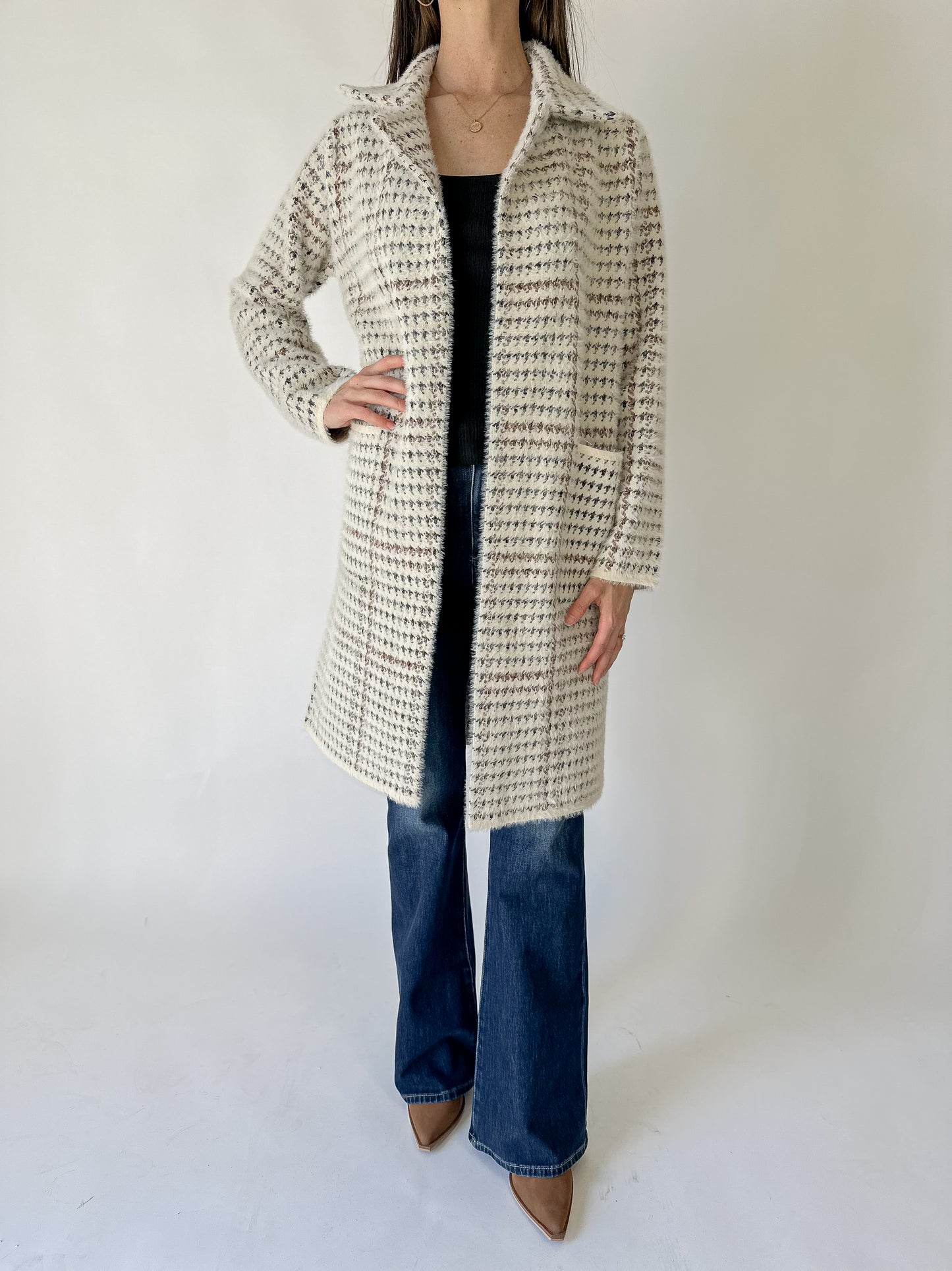 Marceau Houndstooth Coat