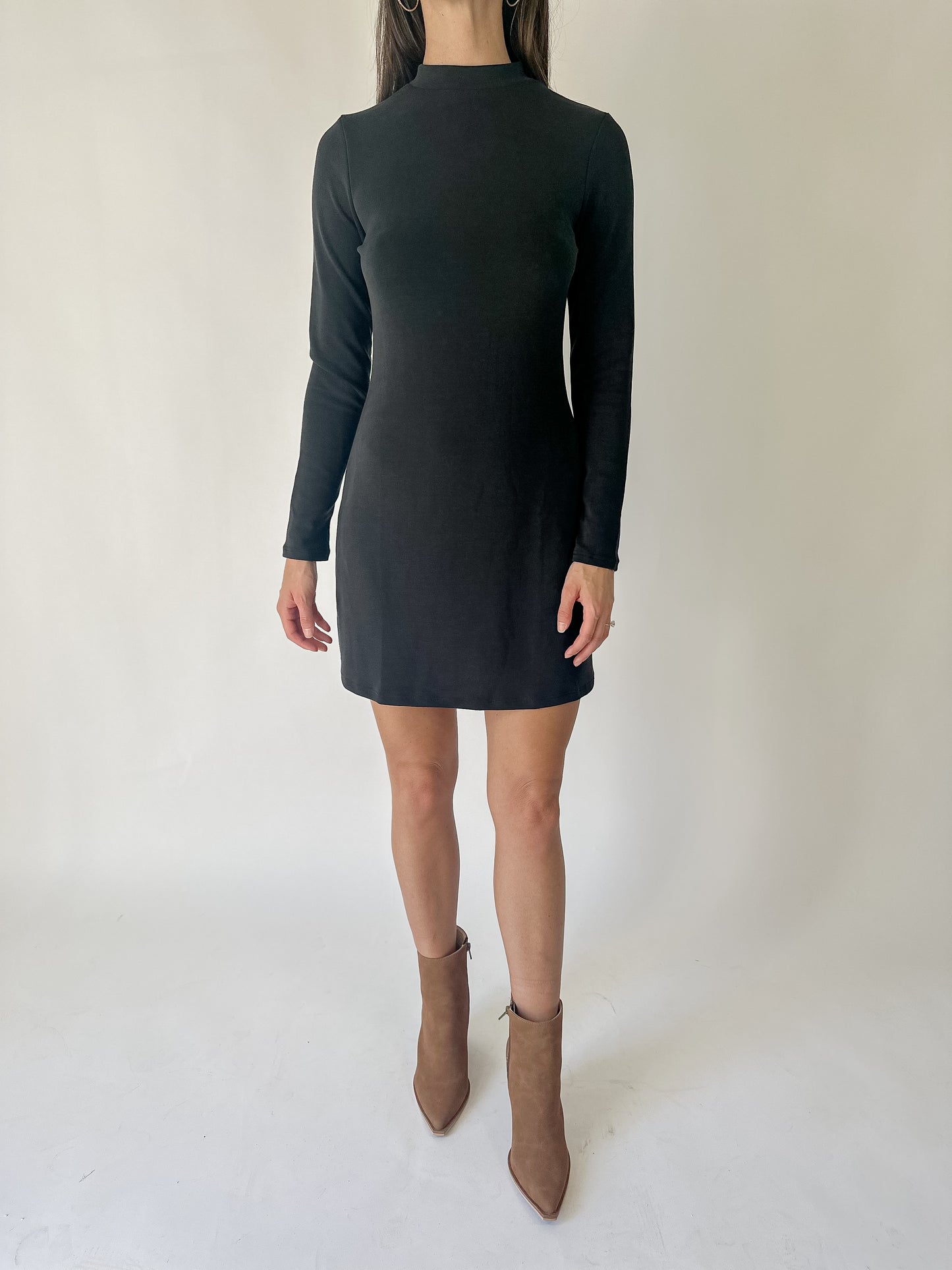 Frannie Mock Neck Mini Dress