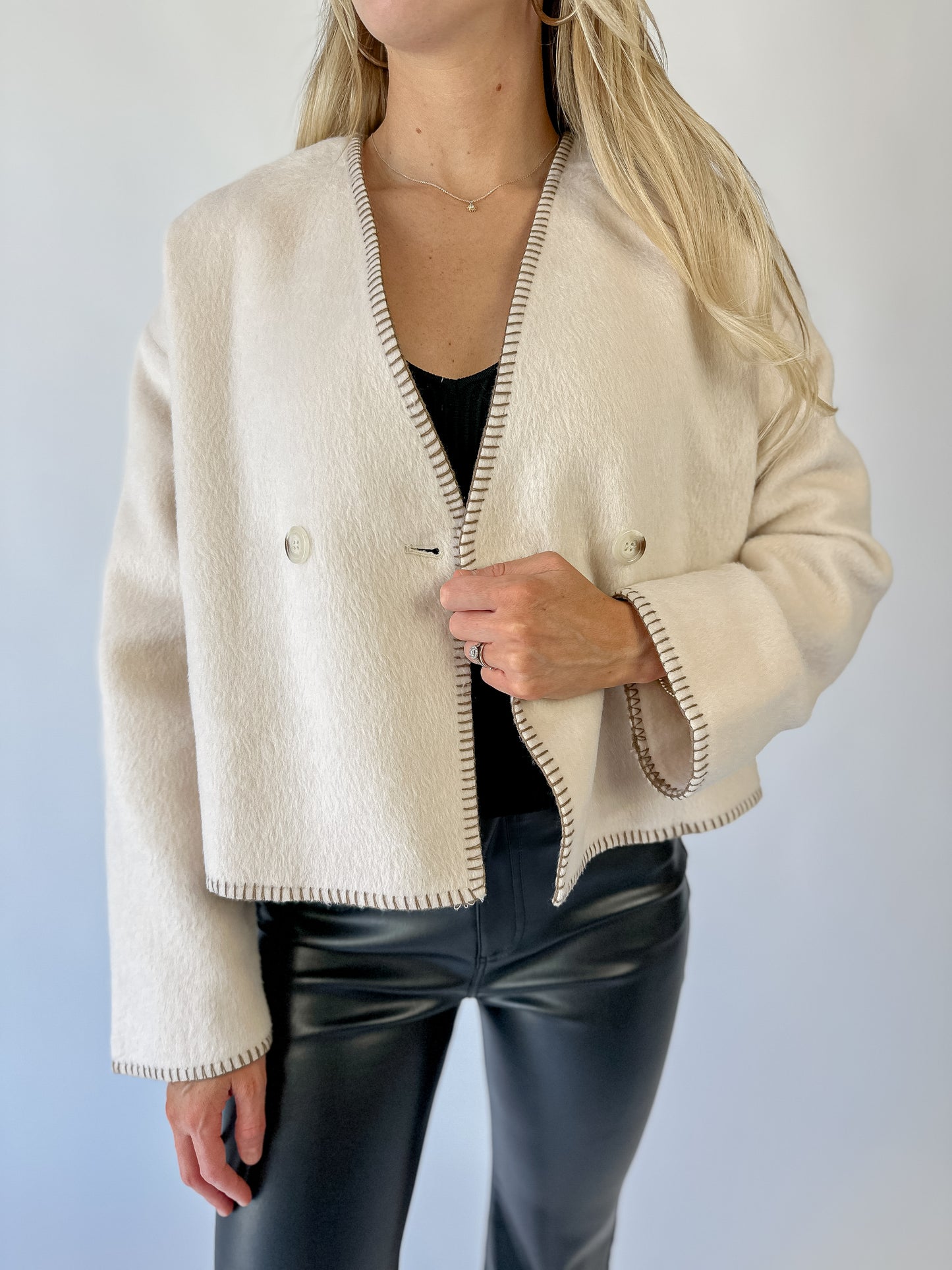 Contrast Stitch Jacket