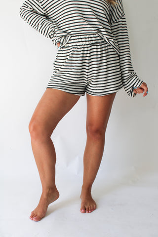 Hometown Textured Striped Shorts