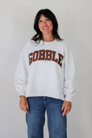 Queen of Sparkles Grey Gobble Sweatshirt