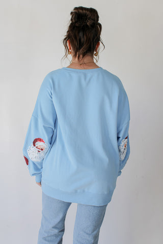 Sequin Santa Sweatshirt