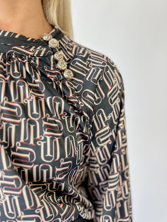 Austin Button Detail Blouse