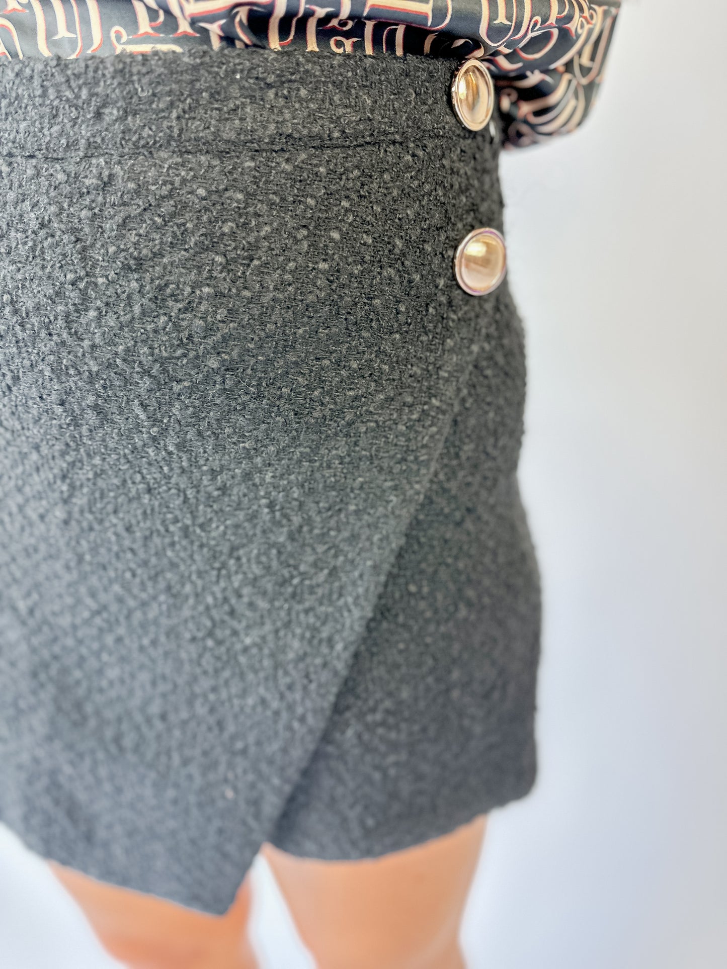 Delfina Tweed Skort