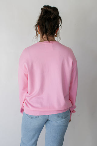 Pink Sequin Nutcracker Sweater