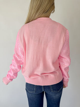 Queen of Sparkles Pink Nutcracker Cardigan