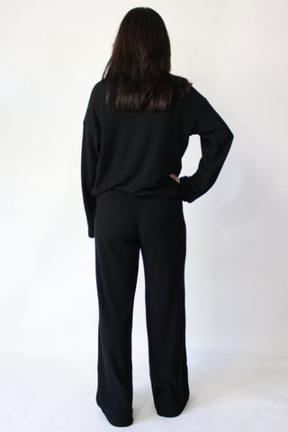 Shea Ribbed Wide Leg Pants