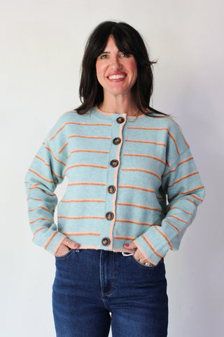 Heather Striped Sweater