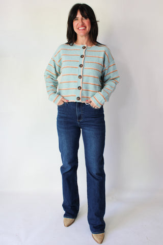 Heather Striped Sweater