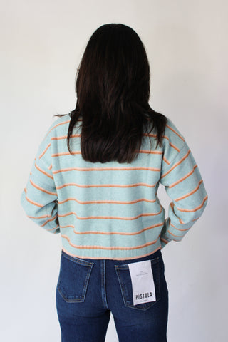 Heather Striped Sweater