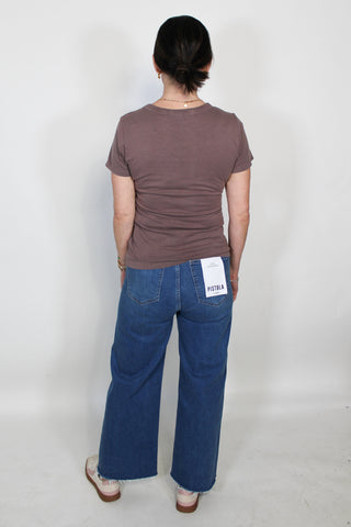 You Got It Washed Baby Tee- Deep Taupe